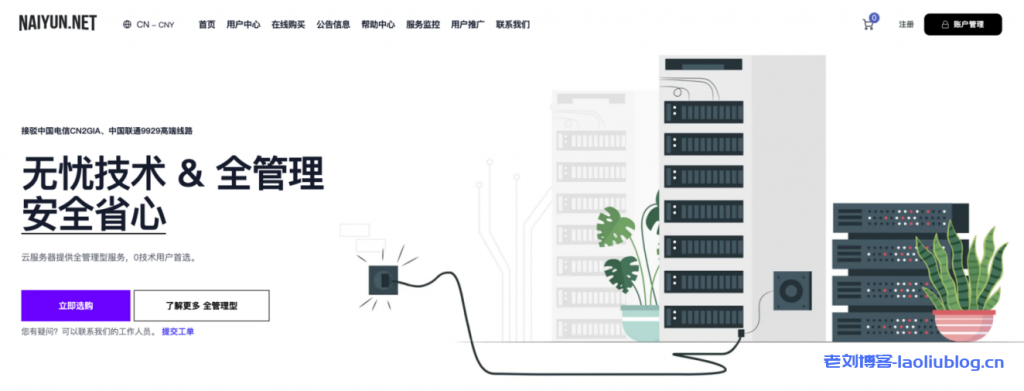 NAIYUN奈云: 中秋限时68折，香港/美国/cera高防云服务器/CN2/9929/4837/独服/跨境电商/tiktok专用服务器/AIGC/CDN