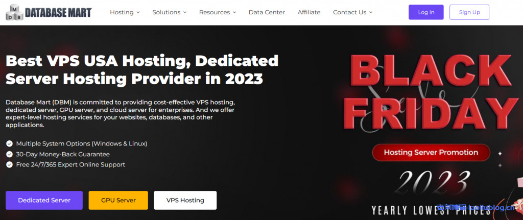 Database Mart: 黑五优惠2折起,终身折扣,VPS $0.99/月,GPU服务器$14/月